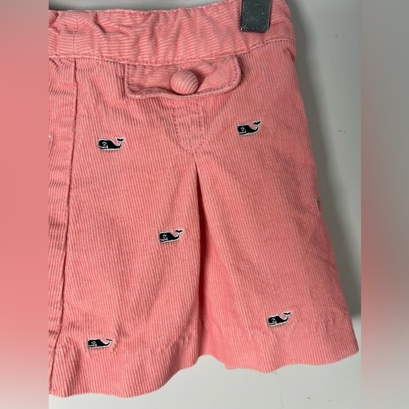 Vineyard Vines Pink Corduroy Skirt with Embroidered Whales 3T Girls - Picture 3 of 5